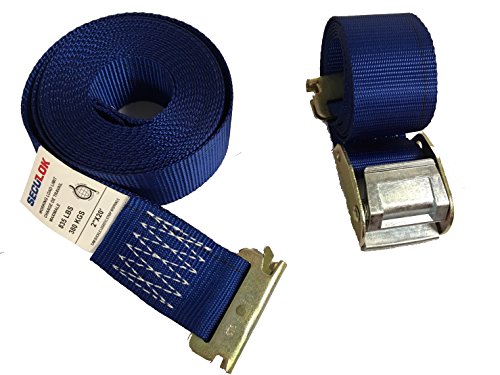 SECULOCK 2''x20' Logistic Cam Buckle Straps, E-Track Straps