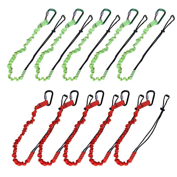 SECULOK Tool Lanyards for Hand Tools, Tool Tether, Fall Protection, Flexible Heavy Duty Lightweight Tool Lanyard with Carabiner