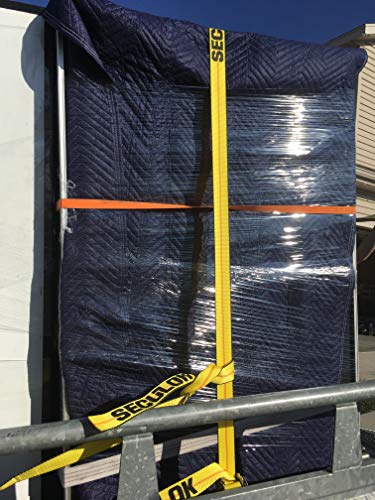 SECULOK 2" x 27' Heavy Duty Ratchet Tie Down Straps w/Flat Hooks, 3,333 Lbs WLL Cargo Control for Trucks & Trailers, 2 Inch Durable Straps for Motorcycle, ATV & Boat Transportation, 1 Pack
