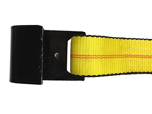 SECULOK 2" X 27' Heavy Duty Ratchet Tie-Down Strap with Flat Hooks,10,000 LBS Breaking Strength