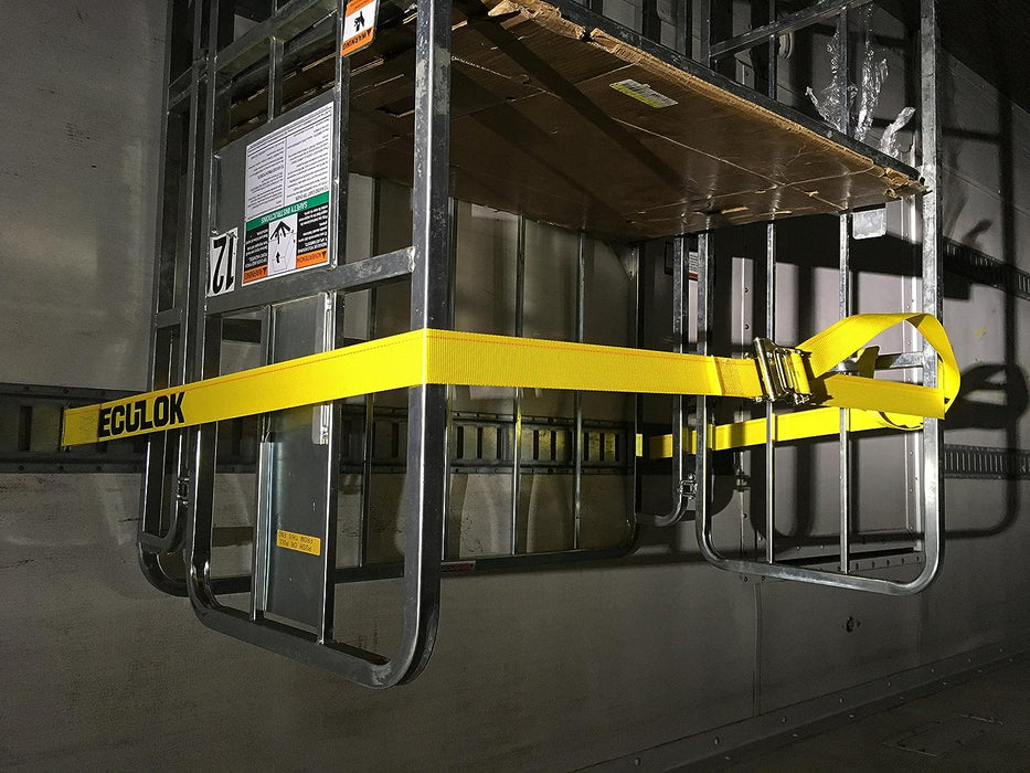 SECULOK 2" x 16' Logistic Ratchet Etrack Strap with E/A Series Spring Fitting