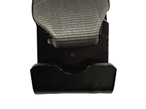 SECULOK 4" x 30' Grey Winch Strap with Flat Hook  Working Load Limit 5400 LBS, Breaking Strength: 16,200 LBS for Flatbed Trailers