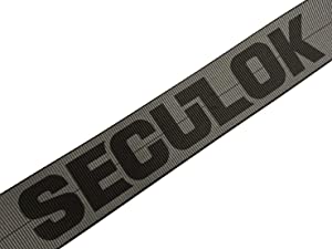 SECULOK 4" x 30' Grey Winch Strap with Flat Hook  Working Load Limit 5400 LBS, Breaking Strength: 16,200 LBS for Flatbed Trailers